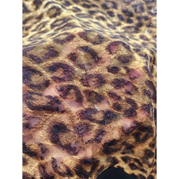 NWOT L’AGENCE Leopard Sheer Long Sleeve Bodysuit SIZE XS - Picture 6 of 10